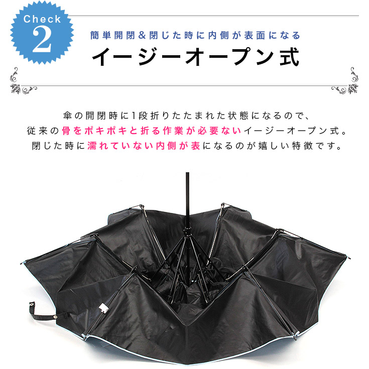 完全遮光折りたたみ日傘