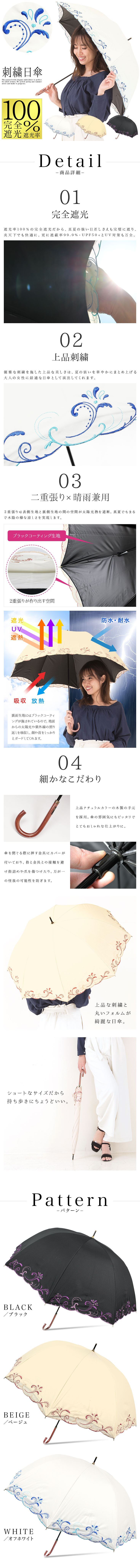 完全遮光日傘